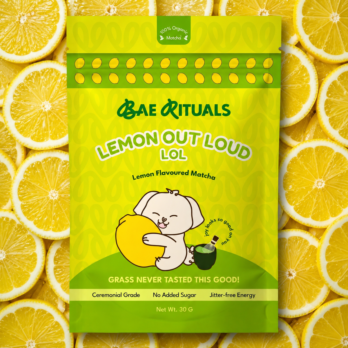 Lemon Matcha Powder |  Organic Ceremonial Grade