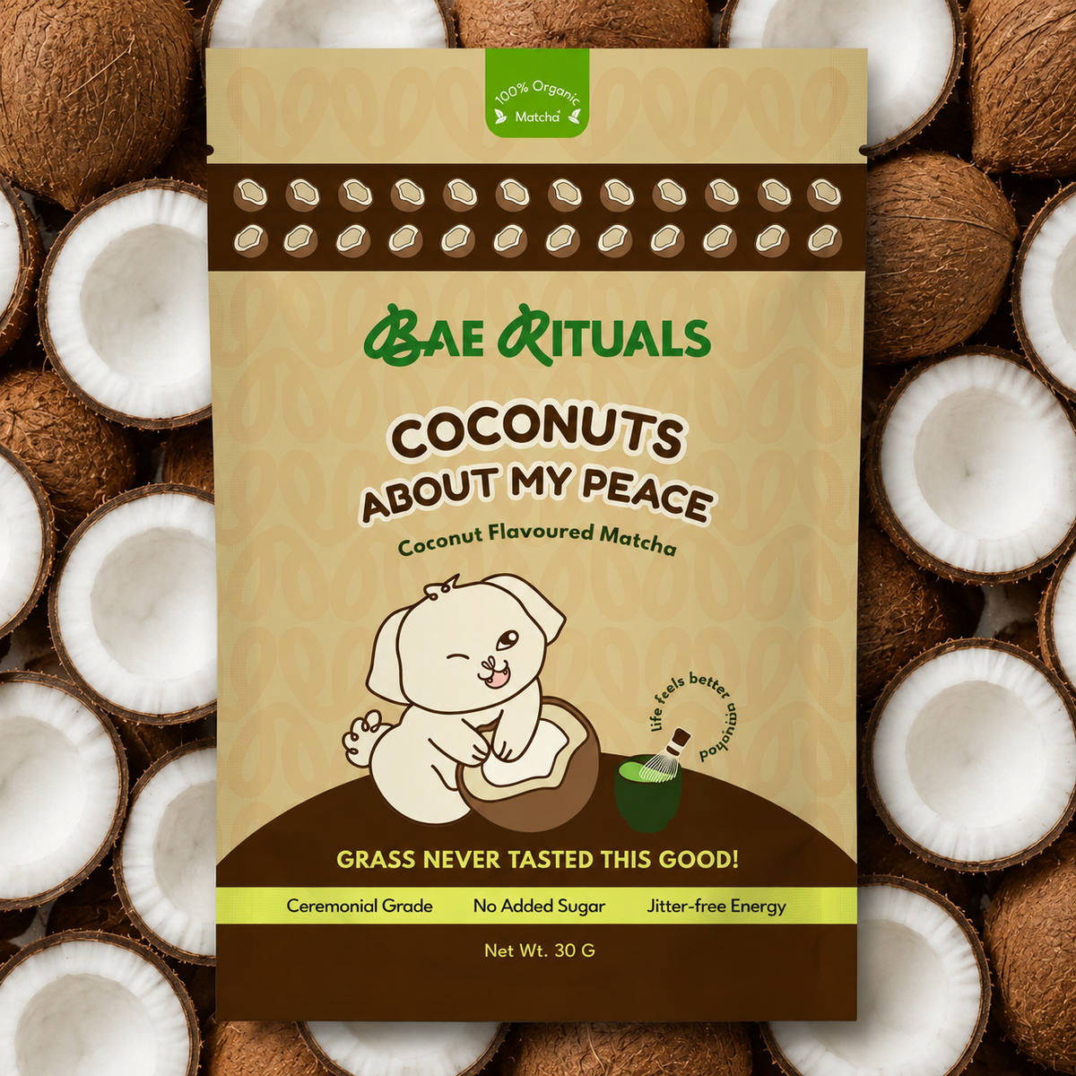 Coconut Matcha Powder |  Organic Ceremonial Grade